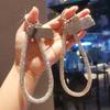 Яркий телефонный ремешок на запястье Bling Bling Diamond Crystal Keychain Phone Accessories