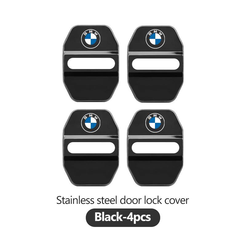 QWSL3 Stainless Car Door Lock Buckle Trim Cover Protector Rust Accessories For BMW M 1 3 4 5 6 7 Series X1 X3 X4 X5 G20 G38 F48 E36