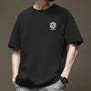 American Casual High Street Design T-shirt Men's Summer Trendy Brand Heavyweight Fun Printed Short Sleeved Base Shirt