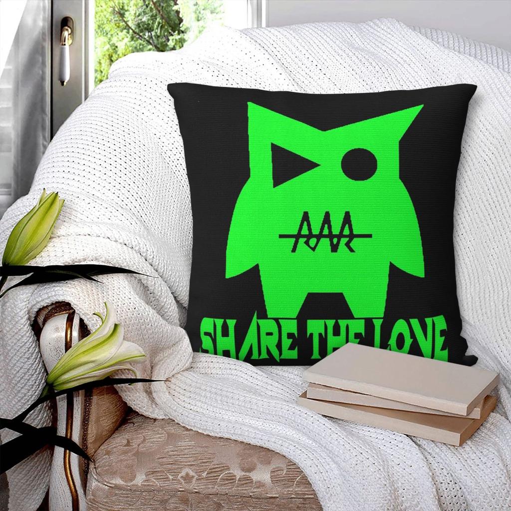 Share The Love Prime Series Square Pillowcase Pillow Cover Polyester Cushion Decor Comfort Throw Pillow for Home Living Room