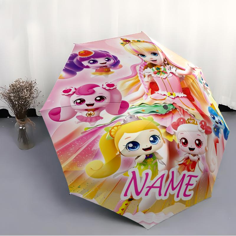 Personalized Name Magic Sweethear Print Umbrella - Automatic Open/Close, Eight-Rib Durable Frame, Automatic Folding Umbrella