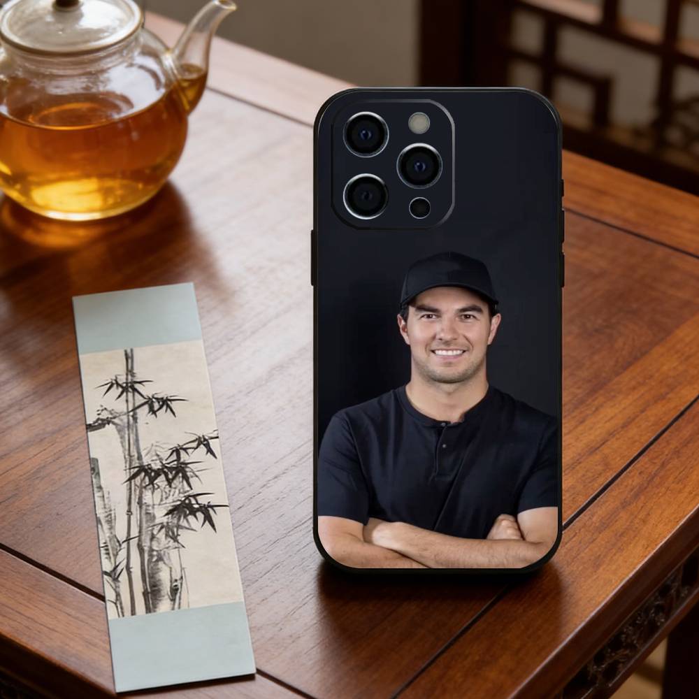 Чехол для телефона S-Sergio P-Perez для iPhone 17,16,15,14,13,12,11 Plus,Pro Max,XS, Мягкий силиконовый черный чехол