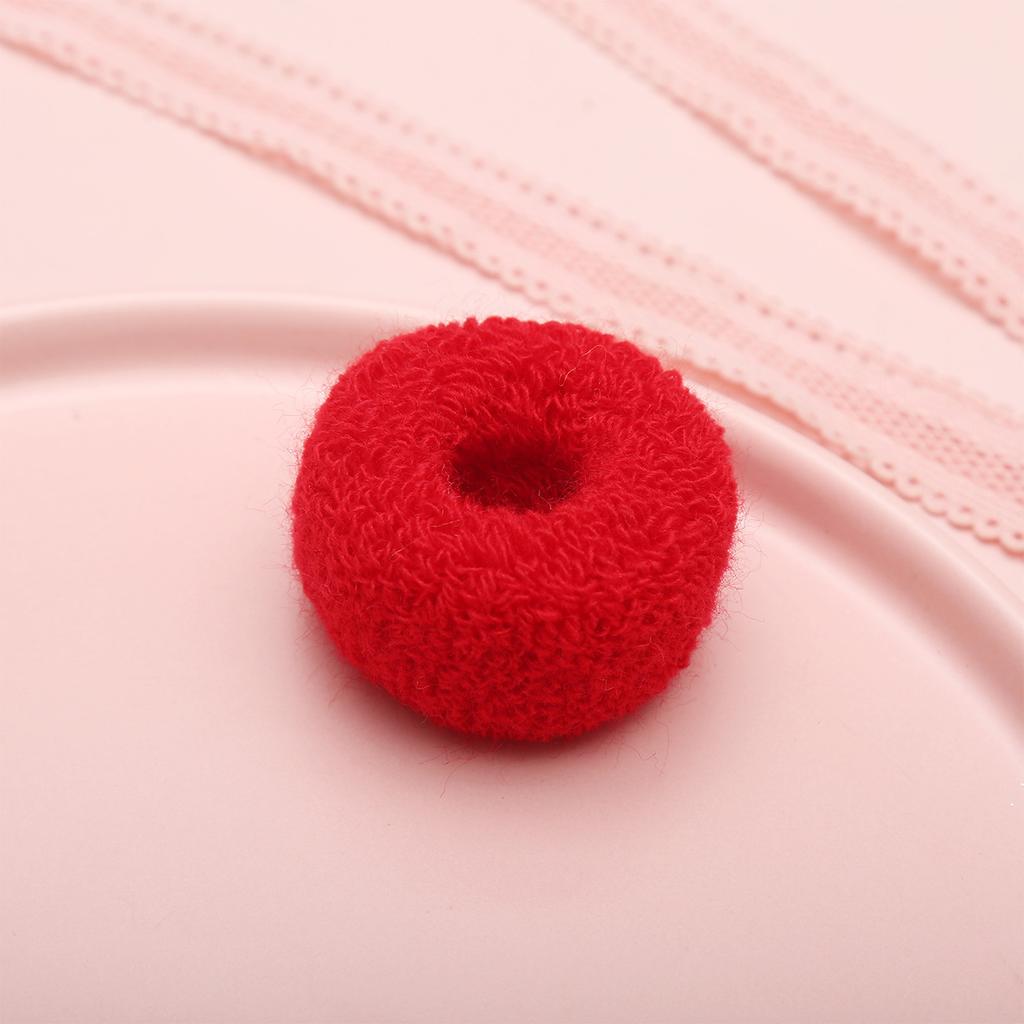 Pack Terry Cloth Cotton Elastic Stretchy Fuzzy Wide Thick Hair Ties Scrunchies  Ring Loop Hair Holder Hair Accessories for Women