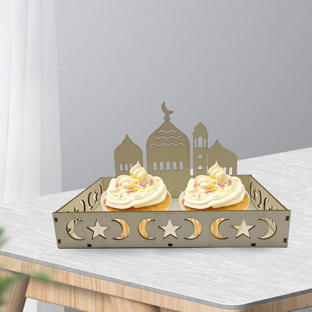 Ид украшения исламский поднос Рамадан DIY сервировка десертная тарелка праздничные принадлежности