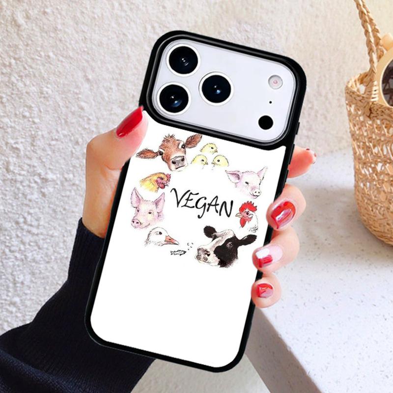 ВЕГАНСКИЕ ЦИТАТЫ ЛЮБОВЬ К ОВОЩАМ Чехол для телефона для iPhone 17 Air 16 15 14 13 12 11 Pro Max Plus