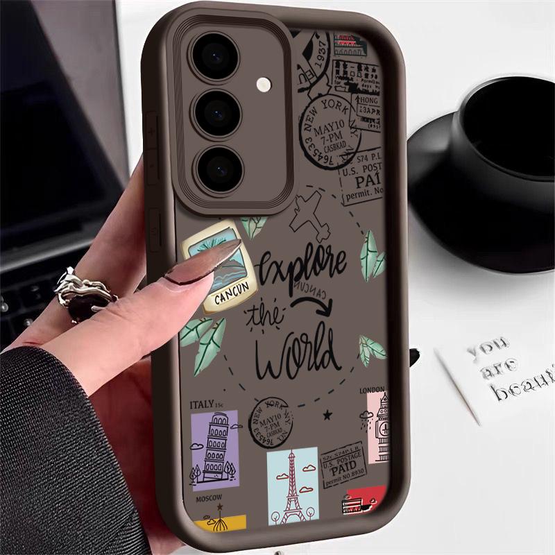 Знаменитый чехол для Samsung Galaxy A56 A36 A26 A16 5G A55 A35 A15 A54 A34 A17 A37 A57 S20 FE S21 S22 S23 S26 S24 S25 Ultra Capa