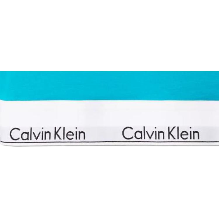 Calvin Klein Буквенный жаккардовый бюстгальтер Wireless Comfort Bra Женское нижнее белье Синий F3785-441