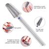5 In 1 Carbide Tungsten Nail Bit Dual Rotation Volcano/Tornado Milling Cutters Fast Remove Acrylic Hard Gel ManucureTools