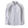 Pure Cotton Oxford Full Sleeve Button Down Collar Classic Men Casual Striped Shirts