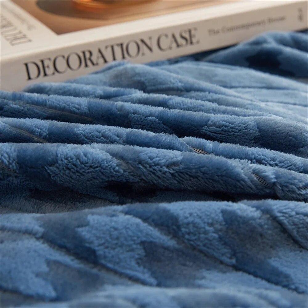 Утолщенное одеяло, мягкое покрывало, шаль, одеяла, портативный диван для сна, теплое постельное белье, одеяло, украшение для спальни, покрывало на кровать
