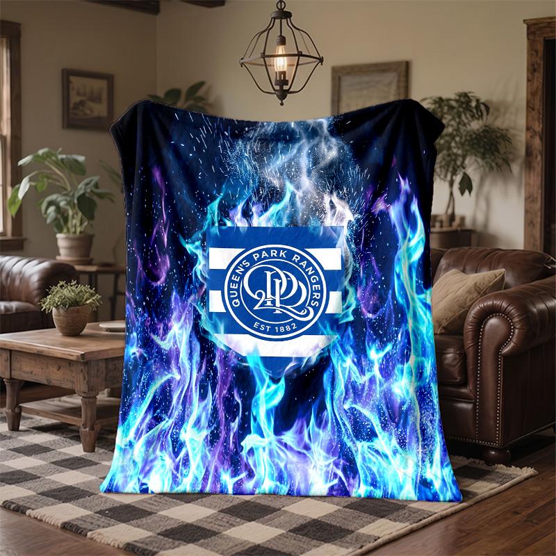 Queens Park Rangers Football Print Flannel Blanket Soft Warm Sofa Bed Throw Blanket For Home Office Bedroom