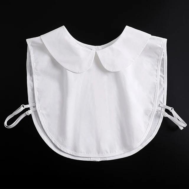 Formal False Collar Women Embroidery Faux Col Half Shirt Blouse Fake Collars Sweater Shirt Detachable Collars Accessories