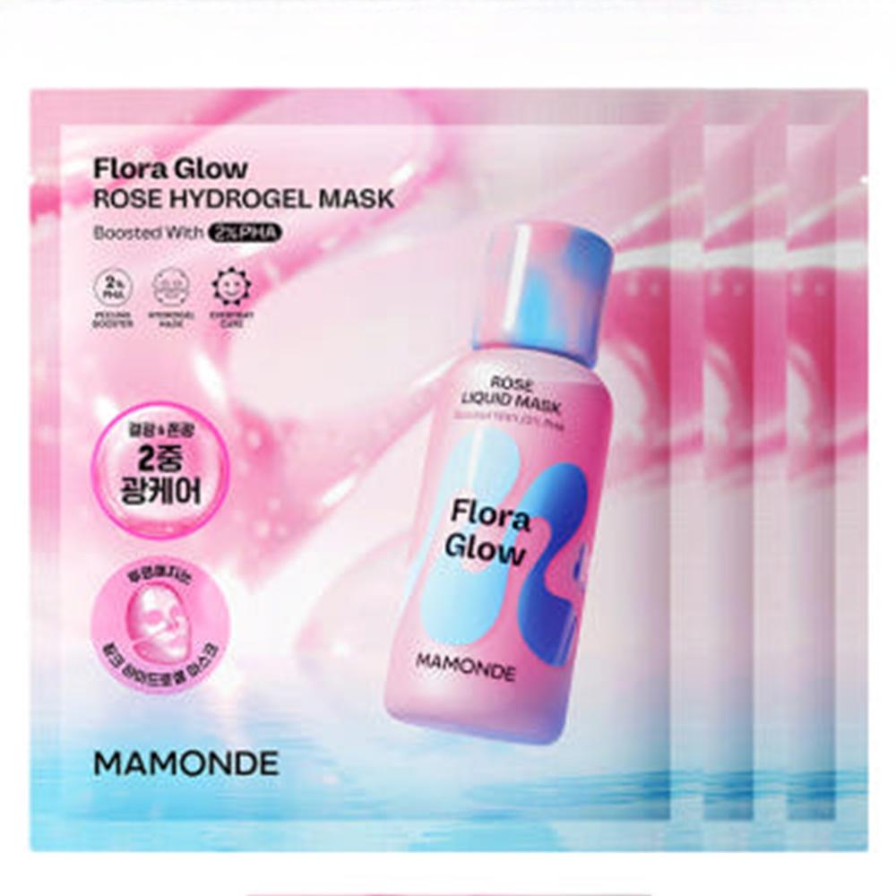 Mamonde Flora Glow Розовая гидрогелевая маска 42г
