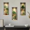 Waterproof Green Tree PVC Wall Sticker Self-Adhesive 2D 3D Plant Decal for Bathroom Kitchen Home Wall Decoration