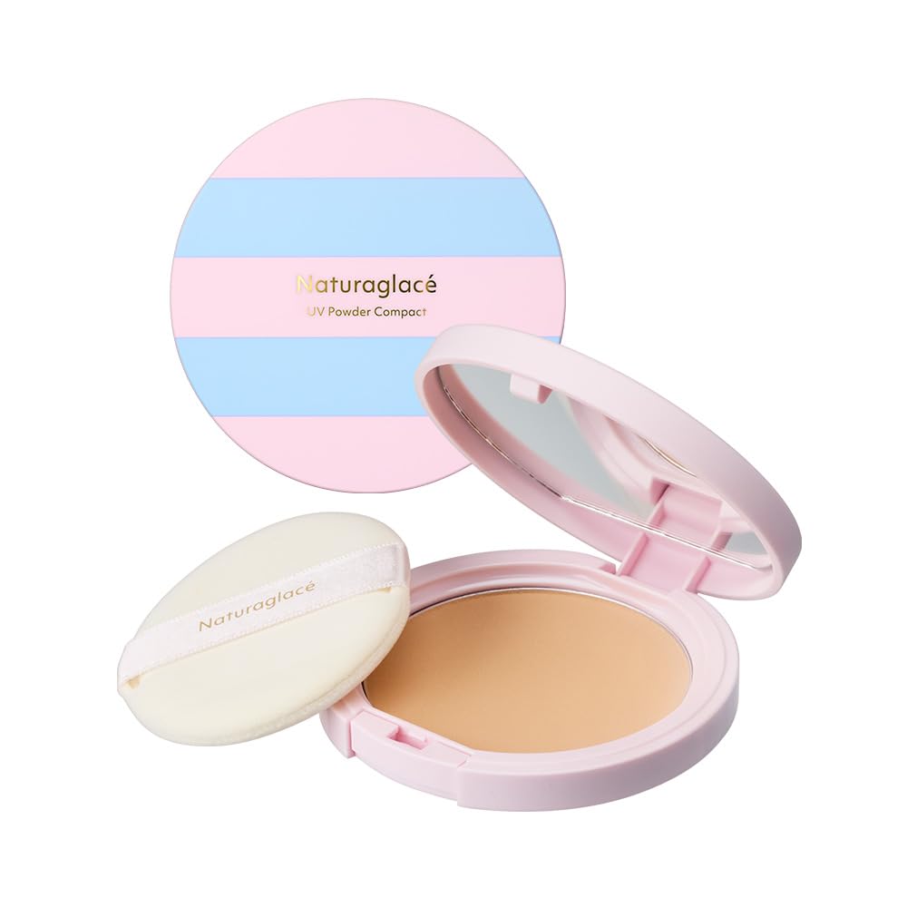 Naturaglace Компактная пудра UV N S 2025 Дизайн Уход за кожей С пуховкой в комплекте SPF50+ PA++++ Солнцезащитное средство, Смывается мылом, Растительные ингредиенты, Органическое,