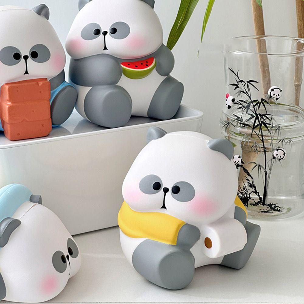 Elastic Simulation Panda Toy Kneading Animal Panda Fidgeting Toys Practical Jokes