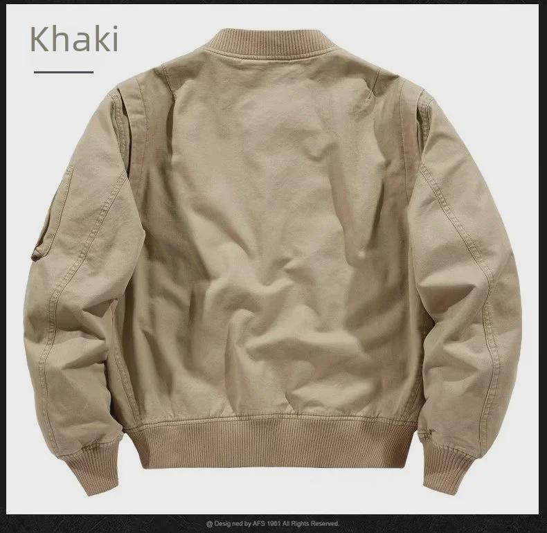 Унисекс ретро японская пилотская куртка - легкая хлопковая бейсбольная куртка для весны, осени и зимы