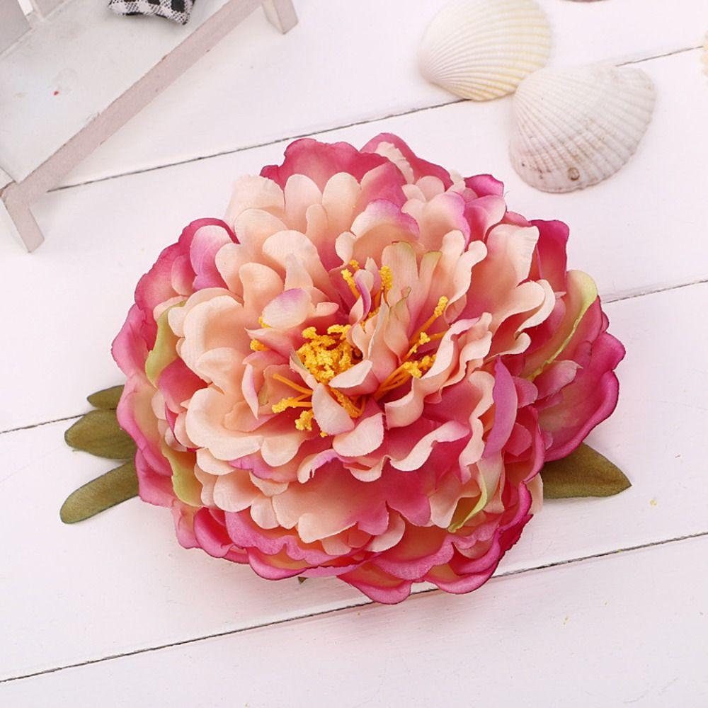 Big Flower Bridal Hair Clips 14cm Flower Hairpin Brooch Artificial Flower Hairpins  Wedding