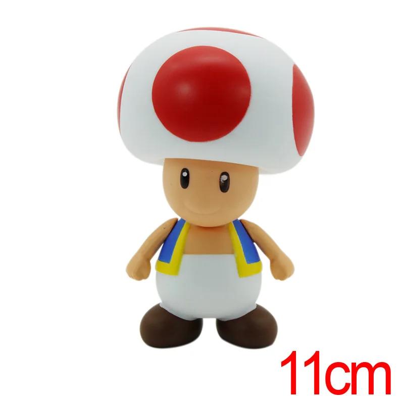 13cm Super Plumber Series PVC Action Figures Mario Luigi Yoshi Bowser Character Model Dolls Collectible Toys