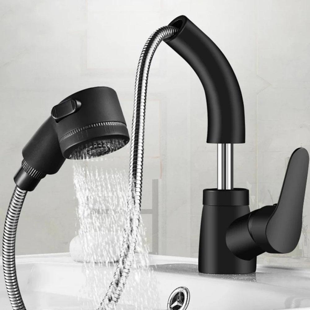 1pcs Shower Head Adjustable Black Faucet Accessories