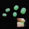 Cylindrical Soft Green Luminous Anti-Crash Stop Beads Rock Fishing Lure Accessories