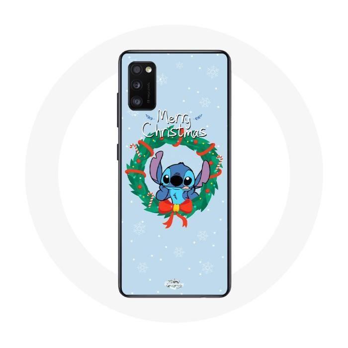 Case for Oppo A16 Stitch Snow Merry Christmas Blue