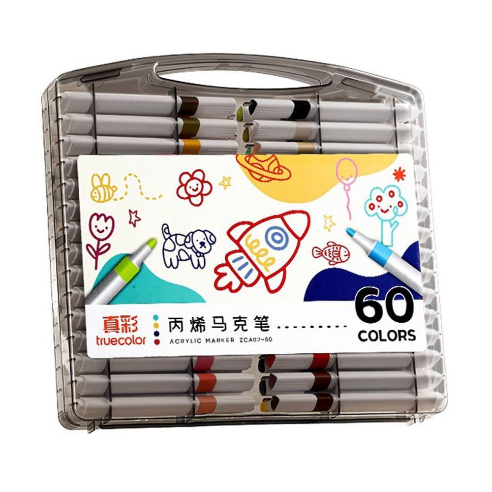 12-60 цветов Быстросохнущий акриловый маркер Смываемые маркеры для рисования Искусство Школа Офис