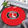 CAFC pattern round rug,Carpet Rug for Living Room Bedroom Playroom ,Non-slip Floor Mat,Holiday Gifts and Birthday Gifts.