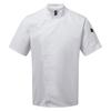 Premier Unisex Adult Zipped Short-Sleeved Chef Jacket