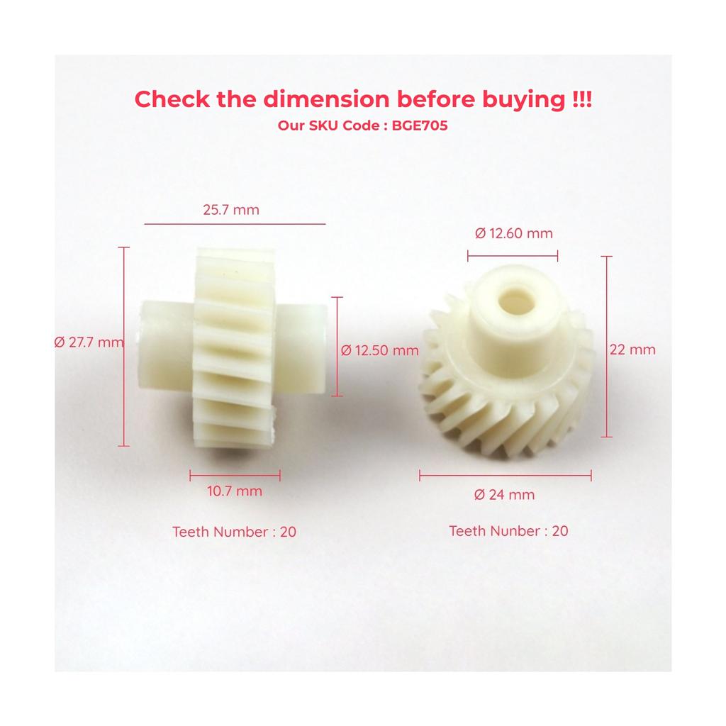 EGE705 Seat Adjuster Motor Repair Two Plastic Gear Set for Chevrolet Tahoe GMC Yukon 2007-2014