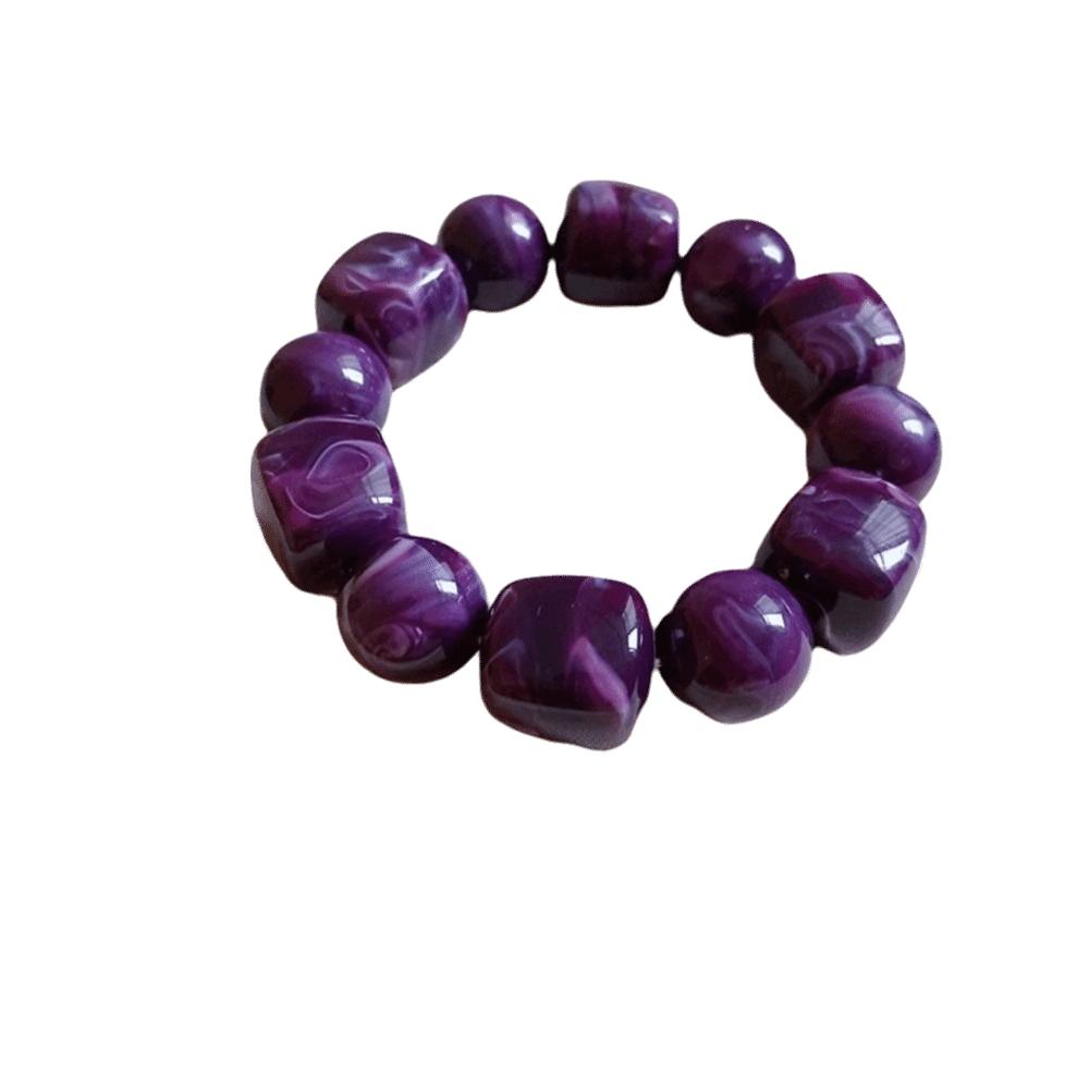 Round Beaded Bracelet Square Acrylic Hand Jewelry Cute Women Bracelet Gifts