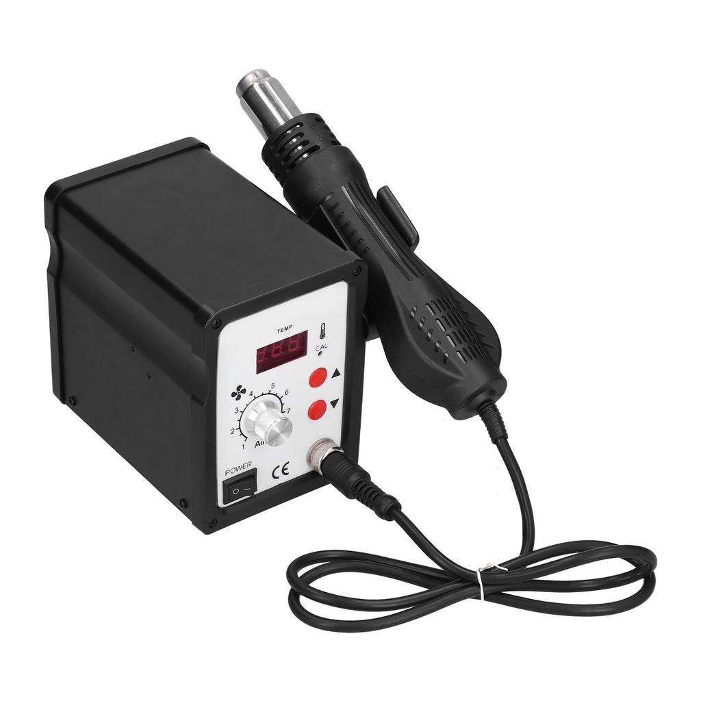Hot Air Gun Station Heat Rework Digital Display Adjustable Desoldering Repair Device 700W 858D
