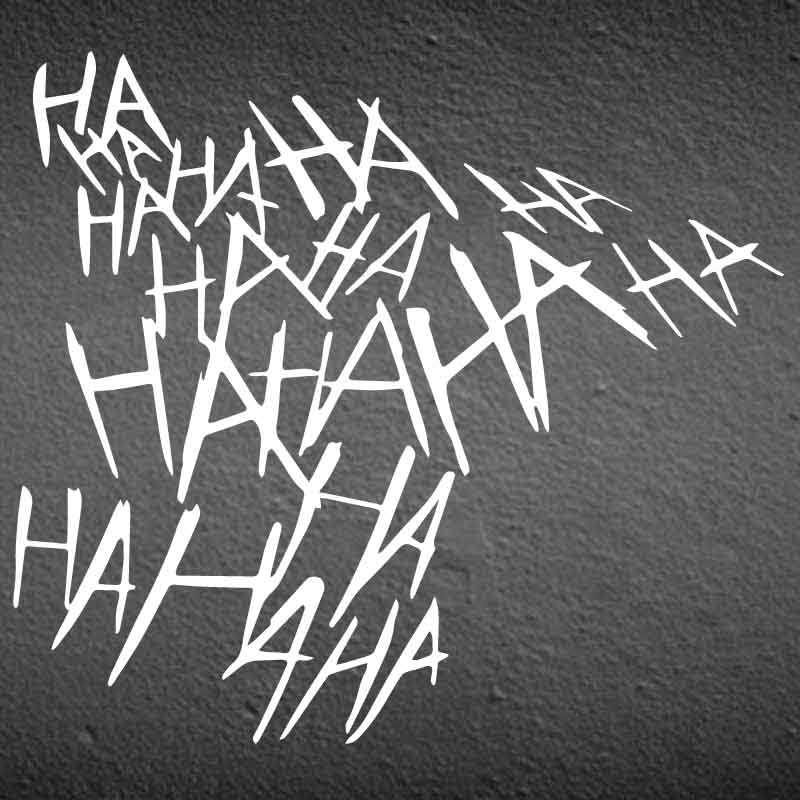 HAHAHA Джокер смеющийся мотоциклетный шлем наклейки водонепроницаемый топливный бак мотоцикла прочное украшение окна автомобиля забавные виниловые наклейки