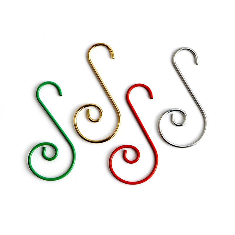 20 шт. Рождественский орнамент S-образный металлический крючок держатель подвеска для рождественской елки шары подвесные крючки новогодние принадлежности для украшения вечеринки