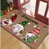1 шт. Рождественский гном Приветственный коврик для двери — это замечательный рождественский подарочный коврик, который идеально подходит для дома и рождественского украшения дверных проемов.