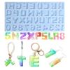 Letter A To Z Mold Alphabets & Number Silicone Mold Epoxy Resin Mold for Jewelry Making Findings Supplies Accessories
