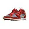 Air Jordan 1 Mid SE PS Denim Red Cinnabar Hemp White DM4383-600