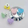 Heart Shape Toilet Button Glitter Water Tank Buttons Auxiliary Device Toilet Press  Decor