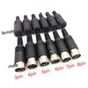 Адаптер аудио DIN 3/4/5/6/7/8 Pin DIN Male Female Plug с пластиковой ручкой Female Socket Корпусной разъем для крепления на панель