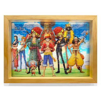 Пазл из 100 деталей - One Piece Monkey D. Пират Луффи (Мини.Кристаллическая.рамка), популярная корейская головоломка