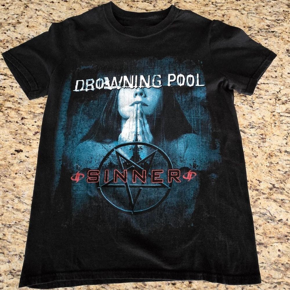 Футболка с графикой группы Drowning Pool Sinner, размеры от S до 5XL, унисекс