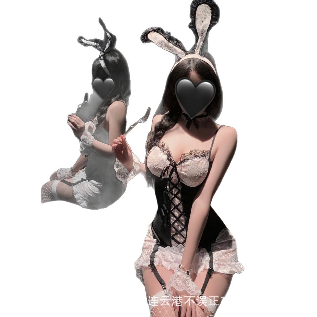 Sex underwear sexy lace bunny uniform pure desire small chest pajamas qqny free suit women
