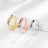 Korean Style Rotating Beaded Anxiety Ring for Women