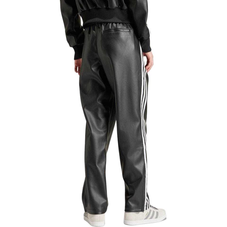 adidas Faux Leather Adicolor 3-Stripes Firebird Track Suit Pants Asia Sizing 'Black' Men's IZ4038