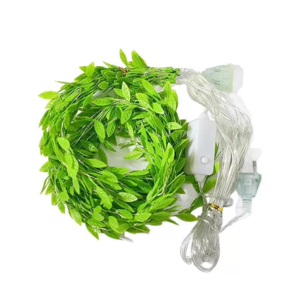 Willow Leaf LED String Lights - Indoor/Outdoor, Eco-friendly, Waterproof