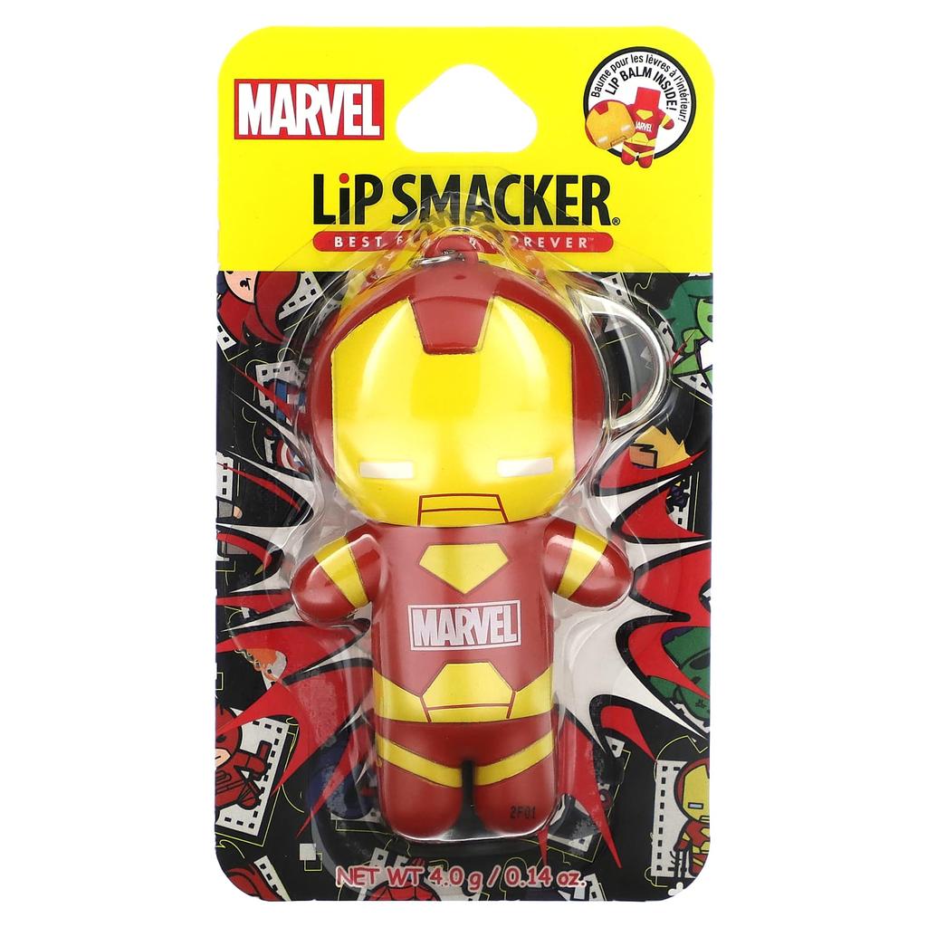 Lip Smacker, Marvel Iron Man, бальзам для губ, удар миллиардера, 4 г (0,14 унции)