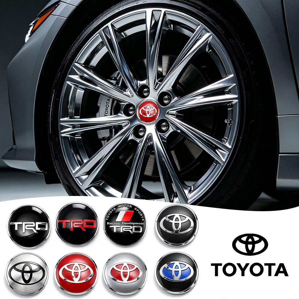 4Pcs 56mm Car Wheel Center Hub Cap Emblem Stickers Accessories For Toyota J47 Hilux Corolla RAV4 Camry Highlander Yaris Cross Prado