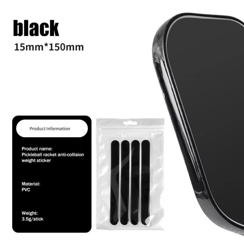 4pcs Wear-Resistant Pickleball Paddle Weight Tape Protect Paddle Head