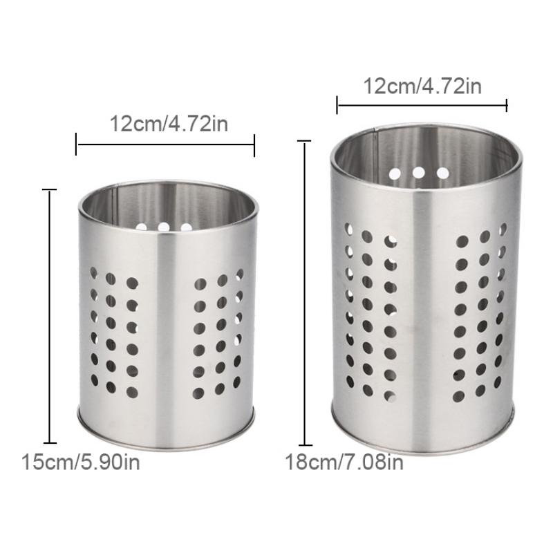 Держатель для столовых приборов из нержавеющей стали, держатель для хранения палочек для еды, сушилка, ложка, вилка, корзина для хранения палочек для еды, кухонный органайзер, контейнер