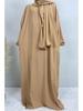 XG2057 Women's Hooded Hijab Long Kaftan Dress - Malaysia, Middle East, Dubai, Turkey